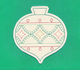 Christmas Ornament Coaster (In-the-Hoop)