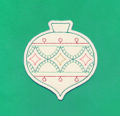 Christmas Ornament Coaster (In-the-Hoop)