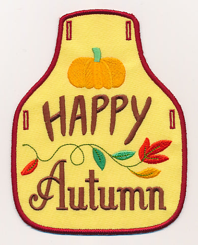 Happy Autumn Bottle Apron (In-the-Hoop)
