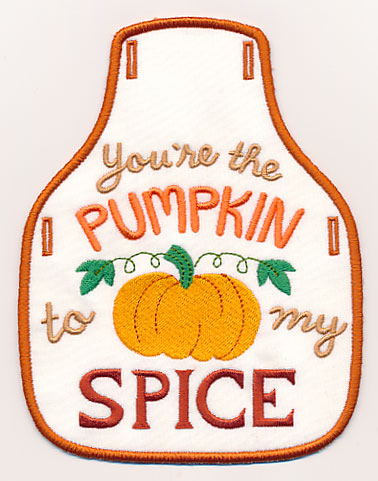 You're the Pumpkin to My Spice Bottle Apron (In-the-Hoop)