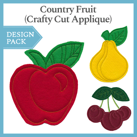 A Country Fruit (Crafty Cut Applique) Design Pack