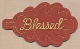 Blessed Leaf Tag (In-the-Hoop)