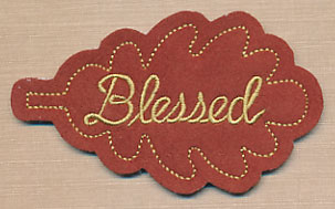 Blessed Leaf Tag (In-the-Hoop)
