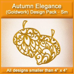 A Autumn Elegance (Goldwork) Design Pack