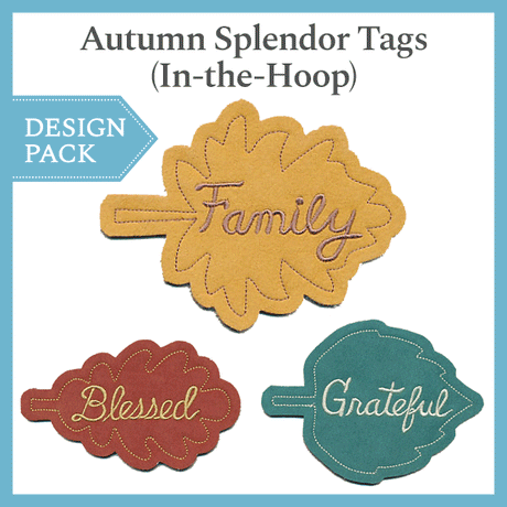 A Autumn Splendor Tags (In-the-Hoop) Design Pack