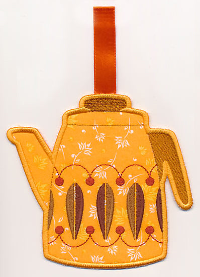 Coffee Time Towel Topper (In-the-Hoop)