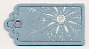Snowflake Christmas Tag (In-the-Hoop)