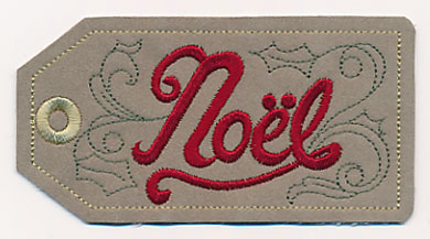 Noel Christmas Tag (In-the-Hoop)