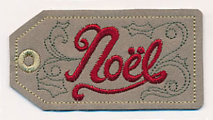 Noel Christmas Tag (In-the-Hoop)