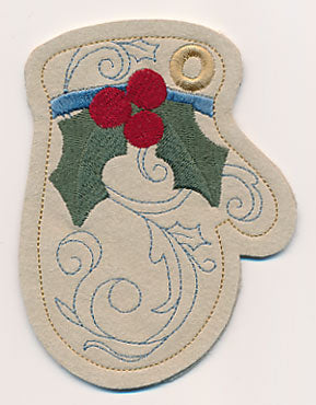 Mitten Christmas Tag (In-the-Hoop)