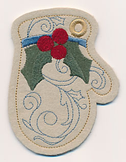 Mitten Christmas Tag (In-the-Hoop)