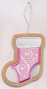 Stocking Cookie Ornament (In-the-Hoop)