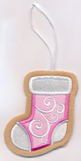 Stocking Cookie Ornament (In-the-Hoop)