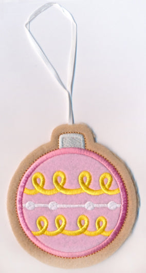 Ornament Cookie Ornament (In-the-Hoop)