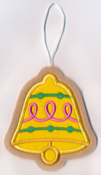 Bell Cookie Ornament (In-the-Hoop)