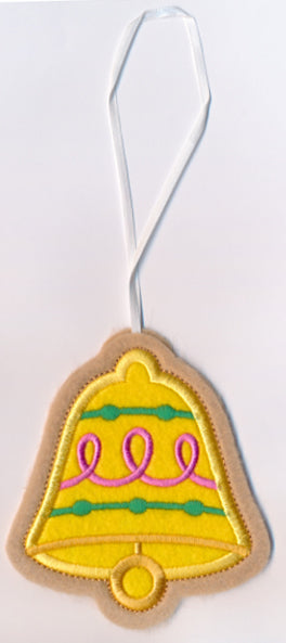Bell Cookie Ornament (In-the-Hoop)