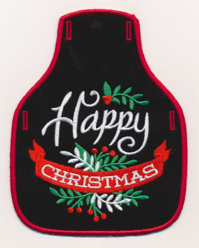 Happy Christmas Bottle Apron (In-the-Hoop)