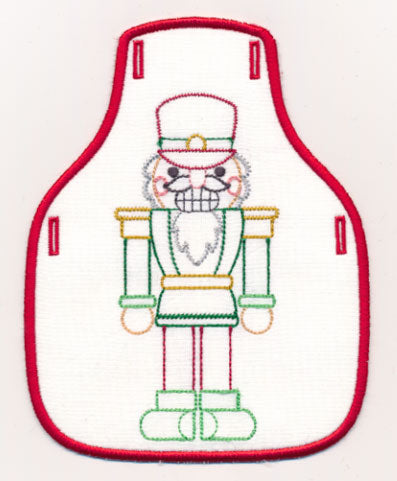 Nutcracker Bottle Apron (Vintage) (In-the-Hoop)