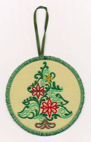 Christmas Filigree Tree Ornament (In-the-Hoop)