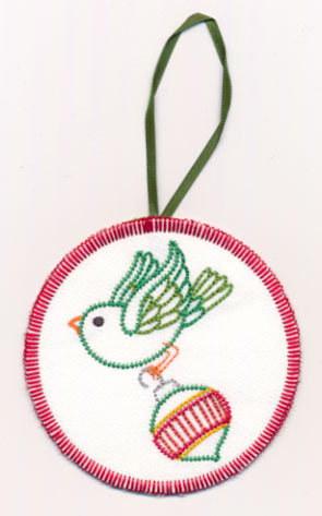 Holiday Helper Decks the Halls Ornament (Vintage) (In-the-Hoop)