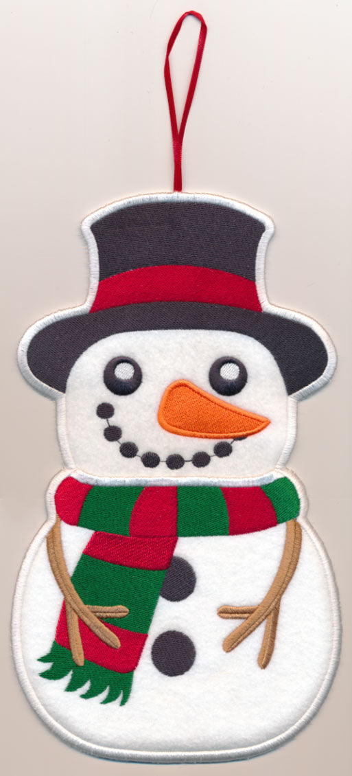 Snowman Stocking Stuffer (In-the-Hoop)
