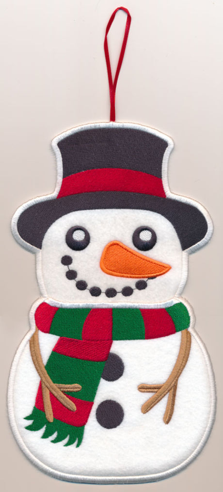 Snowman Stocking Stuffer (In-the-Hoop)