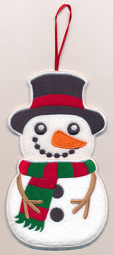 Snowman Stocking Stuffer (In-the-Hoop)