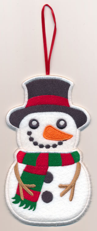 Snowman Stocking Stuffer (In-the-Hoop)