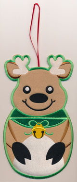 Reindeer Stocking Stuffer (In-the-Hoop)