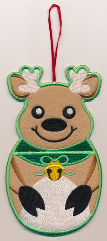 Reindeer Stocking Stuffer (In-the-Hoop)
