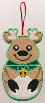 Reindeer Stocking Stuffer (In-the-Hoop)