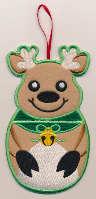 Reindeer Stocking Stuffer (In-the-Hoop)