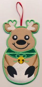 Reindeer Stocking Stuffer (In-the-Hoop)