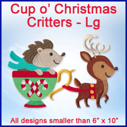 A Cup o' Christmas Critters Design Pack