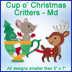 A Cup o' Christmas Critters Design Pack