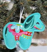 Dala Horse Stuffie (In-the-Hoop)