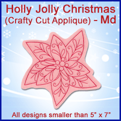 A Holly Jolly Christmas (Crafty Cut Applique) Design Pack