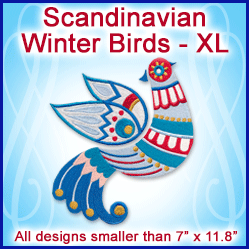 A Scandinavian Winter Birds Design Pack