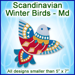 A Scandinavian Winter Birds Design Pack