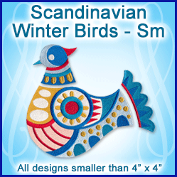 A Scandinavian Winter Birds Design Pack
