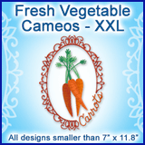 A Fresh Vegetable Cameos Design Pack