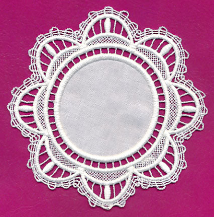 Elegant Fabric Doily (Lace)