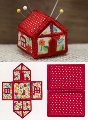 House Pincushion (In-the-Hoop)