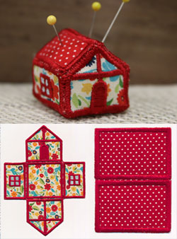 House Pincushion (In-the-Hoop)