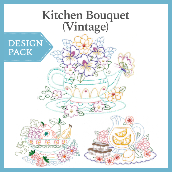 A Kitchen Bouquet (Vintage) Design Pack