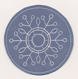 Snowflake Fancy Coaster 6 (In-the-Hoop)