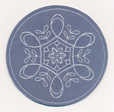 Snowflake Fancy Coaster 1 (In-the-Hoop)