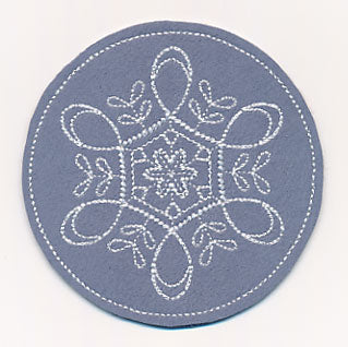 Snowflake Fancy Coaster 1 (In-the-Hoop)