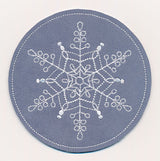 Snowflake Fancy Coaster 5 (In-the-Hoop)