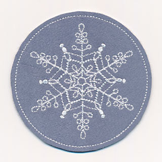 Snowflake Fancy Coaster 5 (In-the-Hoop)